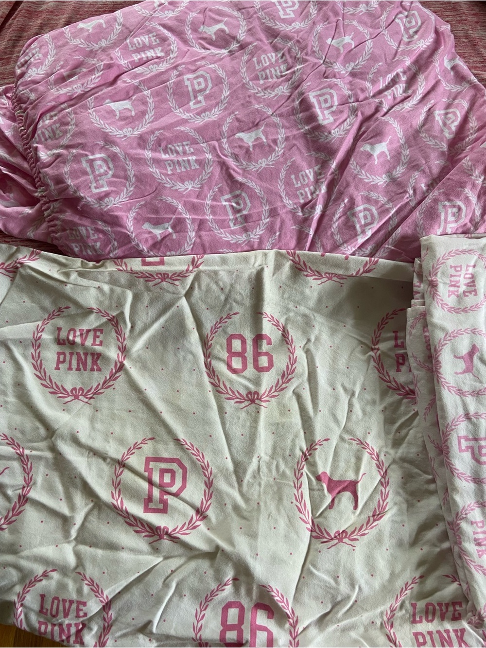 Vintage PINK Victoria's Secret Pink Cotton Sheet Set